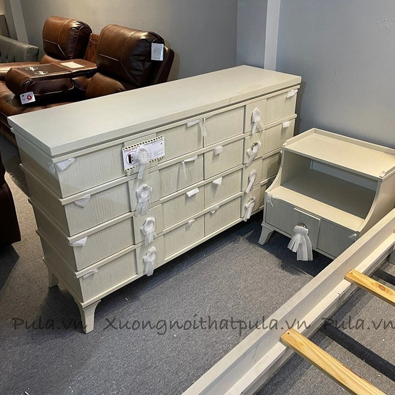 Bộ giường ngủ 4 món xuất Mỹ UBP02